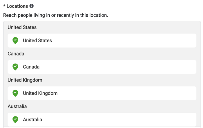Location Targeting